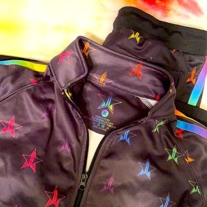 Jeffree Star Rainbow Tracksuit Jacket and Joggers-XL